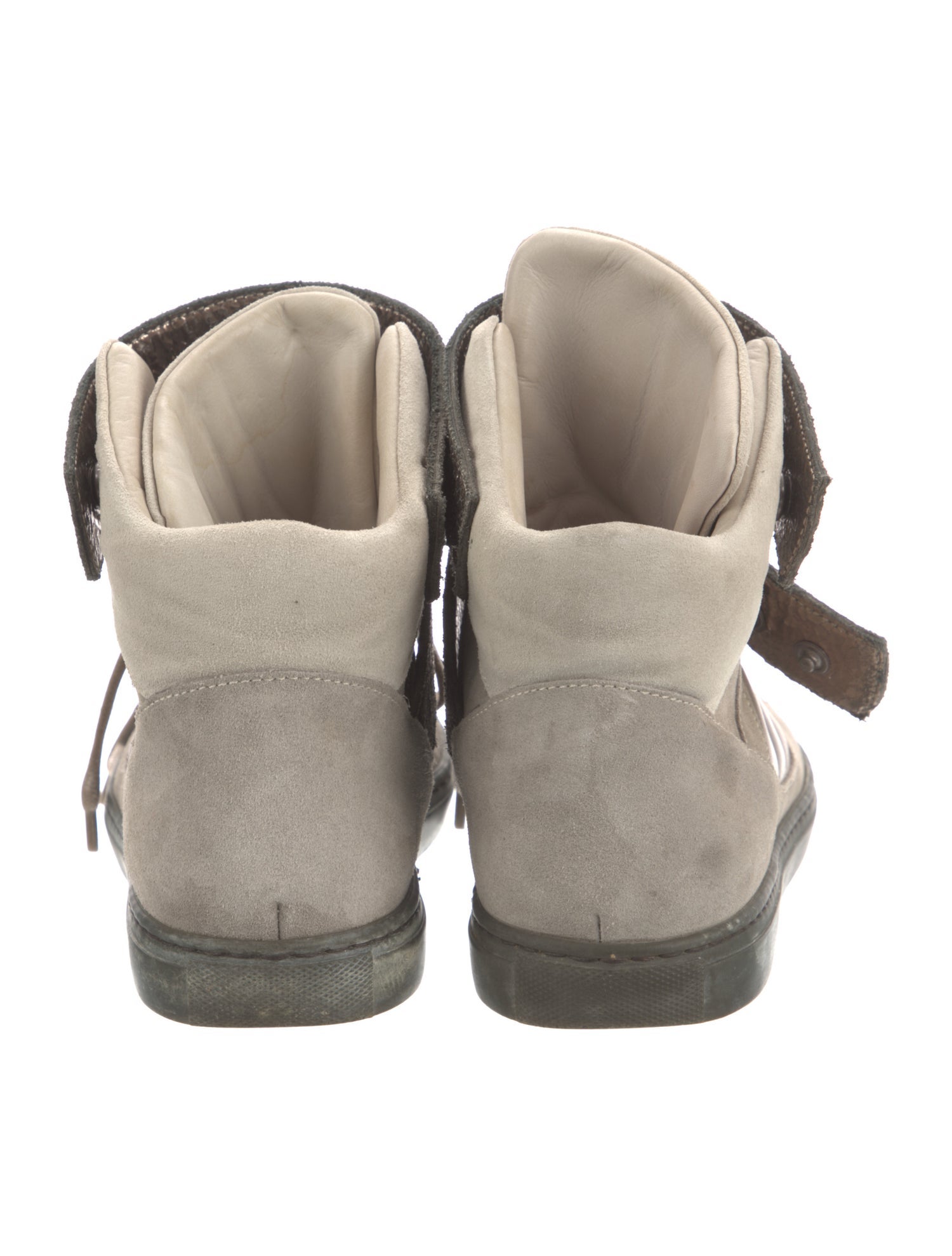 Brunello Cucinelli Suede Wedge Sneakers